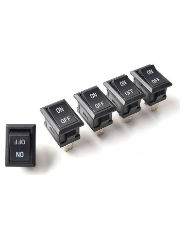 Interruptor Rocker Mini SPST 2 Pines EKYLIN - Paquete de 5