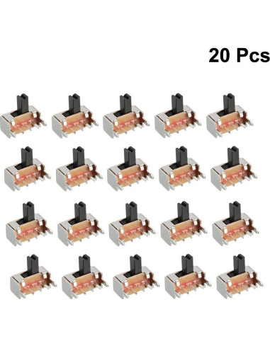 Interruptor Deslizante 3mm uxcell 20 Pcs 1P2T Retención