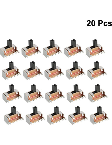 Interruptor Deslizante 3mm uxcell 20 Pcs 1P2T Retención