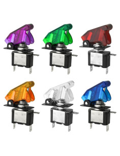 Interruptores de Palanca LED 12V 20A WMYCONGCONG 6 Colores