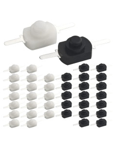 WMYCONGCONG 40 Piezas Interruptor Botón Pulsador Mini 30V 1A