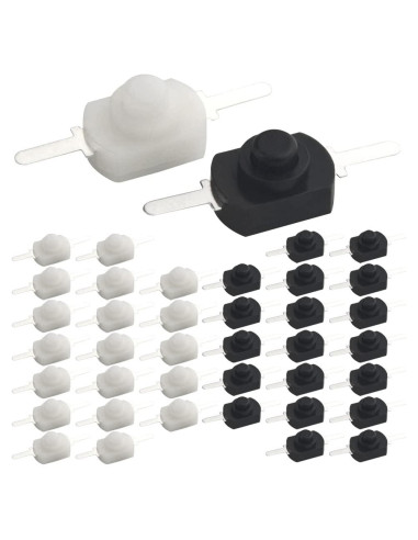 WMYCONGCONG 40 Piezas Interruptor Botón Pulsador Mini 30V 1A