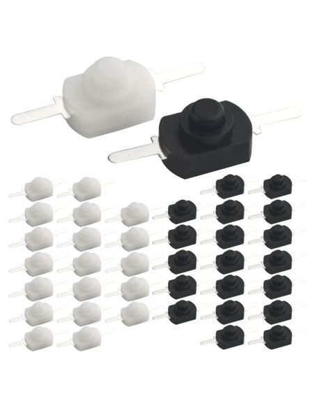 WMYCONGCONG 40 Piezas Interruptor Botón Pulsador Mini 30V 1A