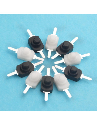 WMYCONGCONG 40 Piezas Interruptor Botón Pulsador Mini 30V 1A