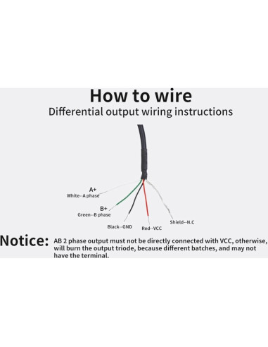 Encoder Rotativo Óptico Incremental 600 P/R Walfront 5-24V 6mm