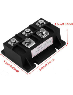 Módulo Rectificador de Puente 200A 1600V YWBL-WH 3 Fases 2