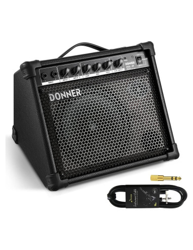 Amplificador de Teclado Donner DKA-20 20W con Aux y 2 Canales