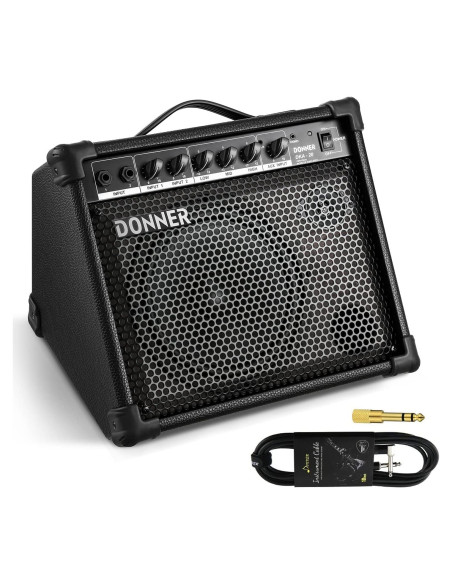 Amplificador de Teclado Donner DKA-20 20W con Aux y 2 Canales