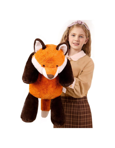 Cojín Suave de Zorro Naranja ELAINREN 60 cm Peluche Kawaii