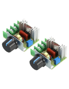 Regulador Electrónico de Voltaje MECCANIXITY B500K 2000W 220V - Paquete de 2