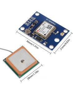 Módulo GPS NEO-7M GY-NEO7MV2 con Antena Cerámica 3-5V 2