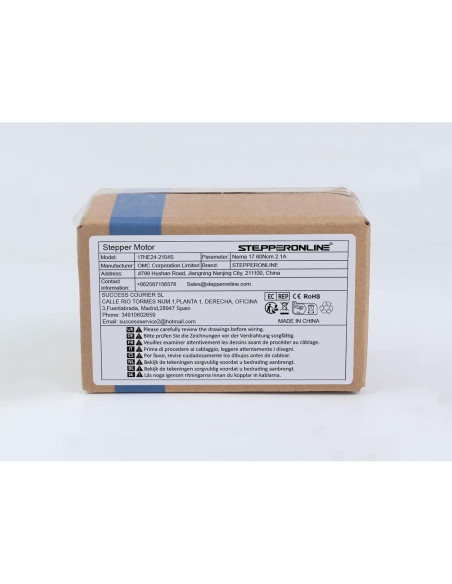 Motor Paso a Paso Bipolar Nema 17 STEPPERONLINE 60Ncm 2.1A