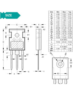 Transistores MOSFET DAOKAI IRFP460 500V 20A N-Canal (6 pcs) 2