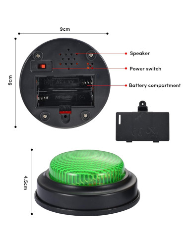 Conjunto de 8 Timbres Interactivos SHANTOU KELEZHI 0.67 kg