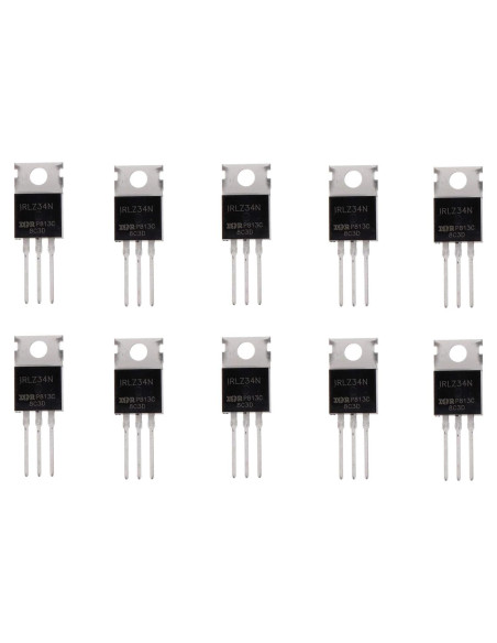 Transistor MOSFET BOJACK IRLZ34N 30A 55V Paquete de 10