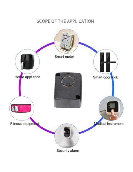 Alarma Electrónica Piezo 110dB ShangHJ 6 Pcs + Clip 9V