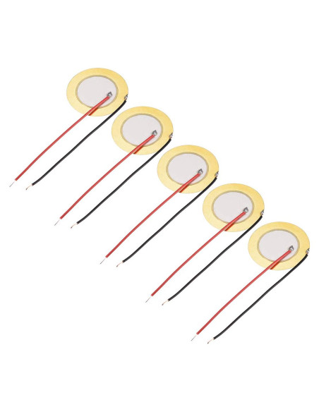 Discos Piezoeléctricos uxcell 27mm para Guitarra y Micrófono - 5 Pcs