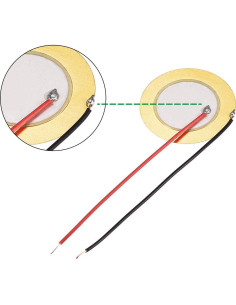 Discos Piezoeléctricos uxcell 27mm para Guitarra y Micrófono - 5 Pcs 2
