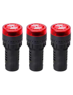 Luz Indicadora LED RuoFeng AD16-22SM 24V Intermitente 3Pcs