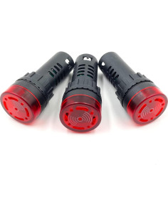 Luz Indicadora LED RuoFeng AD16-22SM 24V Intermitente 3Pcs 2