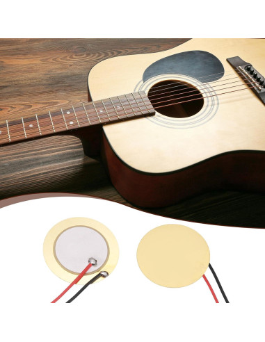Discos Piezoeléctricos uxcell 27mm para Guitarra y Micrófono - 5 Pcs