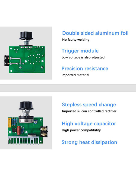 Controlador de Velocidad Variable AC SDRGEEK 4000W 15A 220V