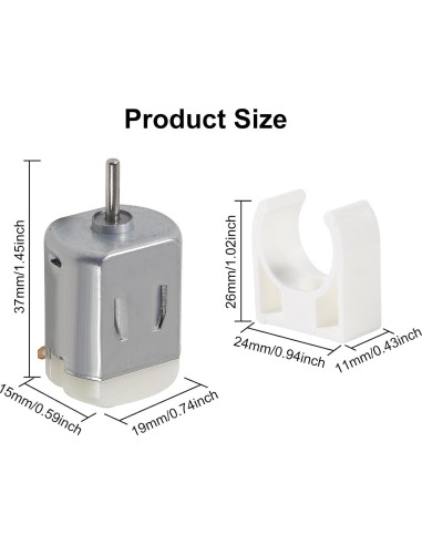 Kit de 20 Motores DC 130 DWEII 3V-12V 25000 RPM para Juguetes