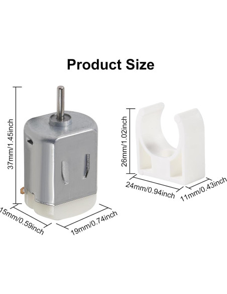 Kit de 20 Motores DC 130 DWEII 3V-12V 25000 RPM para Juguetes