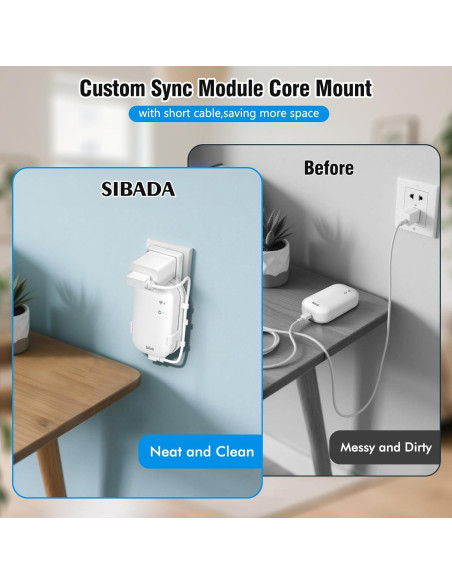 Soporte de Pared para Módulo Blink Core SIBADA - Compacto y Seguro