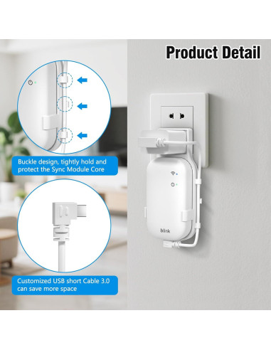 Soporte de Pared para Módulo Blink Core SIBADA - Compacto y Seguro