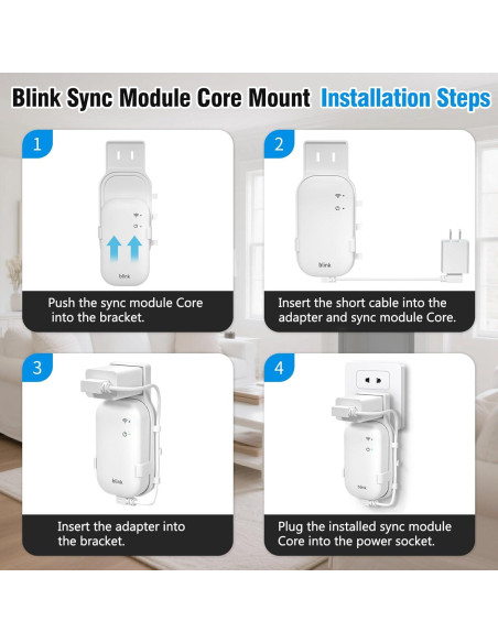 Soporte de Pared para Módulo Blink Core SIBADA - Compacto y Seguro