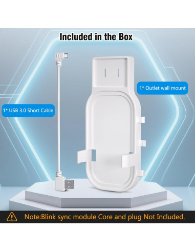 Soporte de Pared para Módulo Blink Core SIBADA - Compacto y Seguro