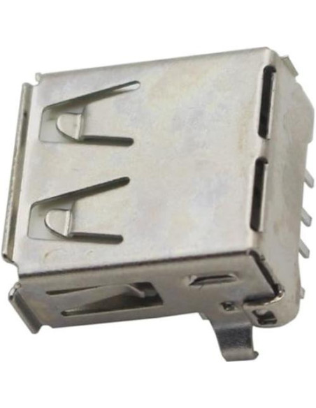 100 Conectores hembra tipo A USB Didamx para soldadura