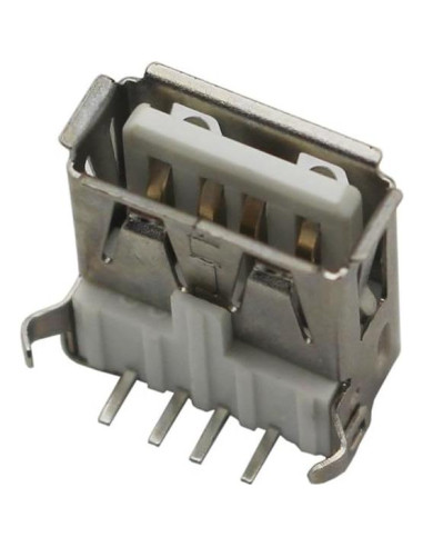 100 Conectores hembra tipo A USB Didamx para soldadura