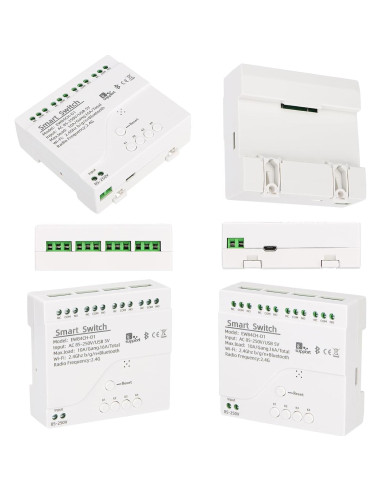 Interruptor WiFi Inteligente Wengart 4 Canales 10A DIN