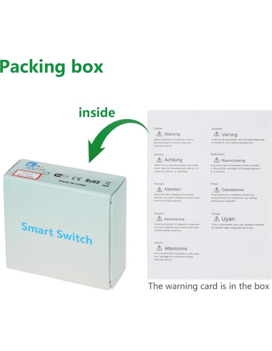 Interruptor WiFi Inteligente Wengart 4 Canales 10A DIN