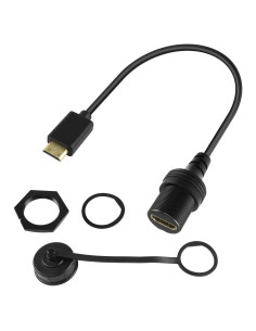 Cable Mini HDMI a HDMI 4K QIANRENON a Prueba de Agua 30cm