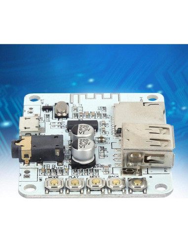 Placa Receptora Bluetooth USB 5V Walfront - MP3, WMA, WAV, FLAC, APE