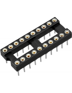 20 Zócalos DIP IC 2.54mm GANASOME para Placa PCB 2