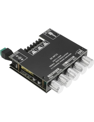 Placa Amplificador Estéreo Digital ZK-MT21 Bluetooth 2.1 50W