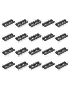 Adaptador de Zócalo DIP IC 24 Pcs MECCANIXITY 2.54mm