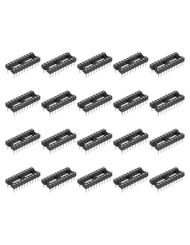 Adaptador de Zócalo DIP IC 24 Pcs MECCANIXITY 2.54mm