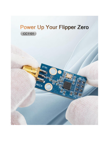 Módulo RF GEEKEYES CC1101 433MHz con Antena y Placa GPIO