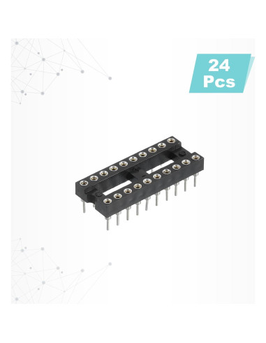Adaptador de Zócalo DIP IC 24 Pcs MECCANIXITY 2.54mm