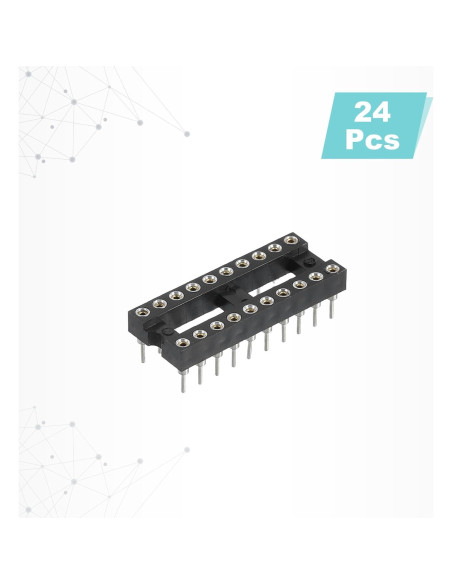 Adaptador de Zócalo DIP IC 24 Pcs MECCANIXITY 2.54mm