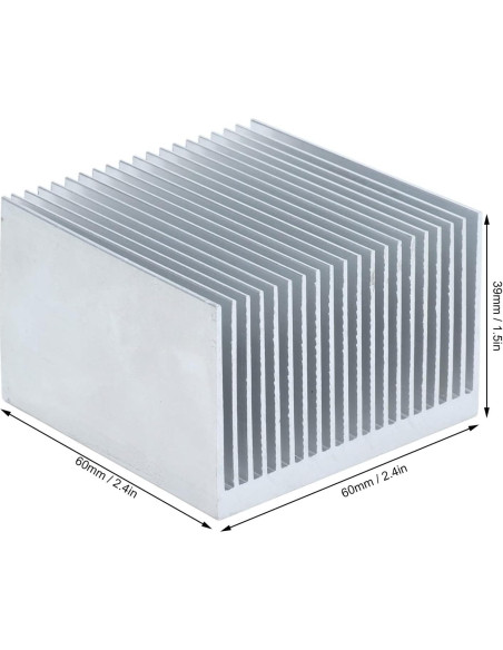 4 Disipadores de Calor de Aluminio Tyenaza 60x60x39mm Sin Adhesivo