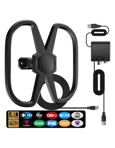 Antena de TV Interior Bzoxauy AN-3035 3100+ Millas 360