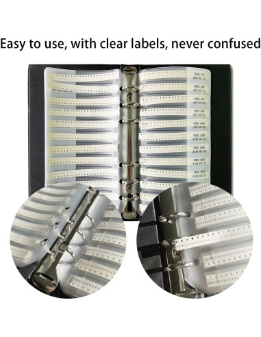 Kit de Capacitores SMD 0201 Easyscen 50 Valores 2500pcs