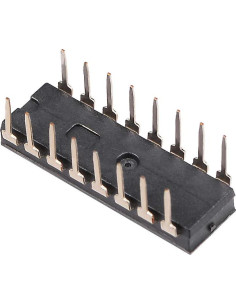 Interruptor DIP 20 Pcs uxcell 8 Posiciones 2.54mm Negro 2