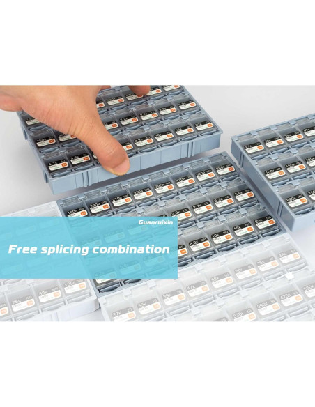 Kit de Resistores de Chip EIA 0402 Guanruixin 7200PCS 0R-10M